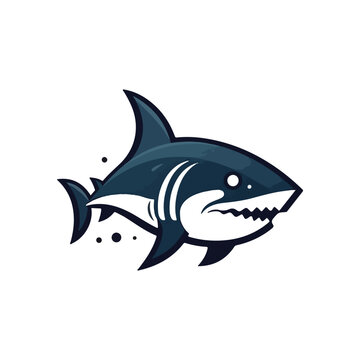 shark vector logo, eps. 10 editables