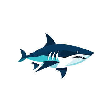 shark vector logo, eps. 10 editables