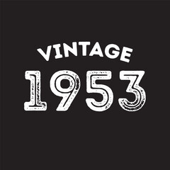 1953 vintage retro t shirt design vector