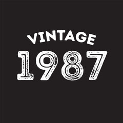 Obraz premium 1987 vintage retro t shirt design vector