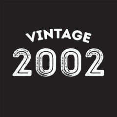 2002 vintage retro t shirt design vector