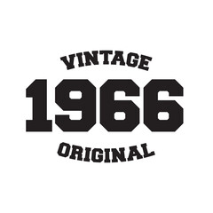 1966 vintage retro t shirt design vector