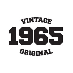 1965 vintage retro t shirt design vector