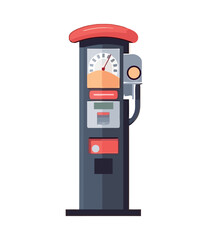 Gas station icon symbolizes refueling land vehicles