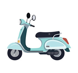 Motorcycle vehicle icon isolated
