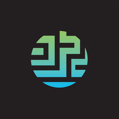 Obraz premium modern abstract logo, with color combination this colorful logo design is perfect for media and creative industry. very simple, minimalist, modern, elegant.