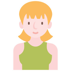 female avatar flat icon