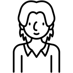 male avatar black outline icon