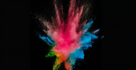 background colors explosion made with generative AI 
