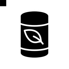 Barrel icon solid style vector