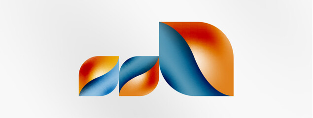 Vector abstract geometric background. Techno flower petals concept. Wallpaper or texture design, bright poster, banner, flyer