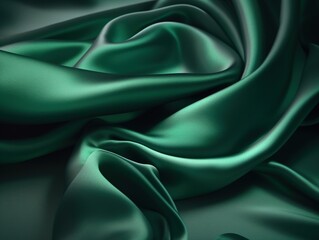 Obraz premium green silk background