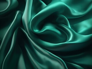 Obraz premium green silk background