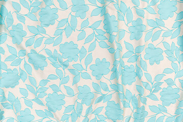 Fototapeta premium Collection of fashionable fabrics. Samples of different natural fabrics for sewing a fashion collection of clothes. Large selection of fabrics in the store or tailor warehouse.