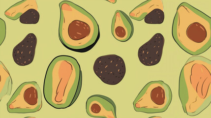 Avocado Texture Background, Avocado Wallpaper