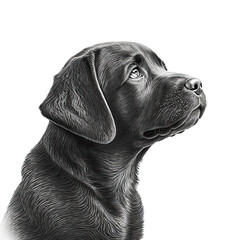 Fototapeta premium Realistic dog on transparent background