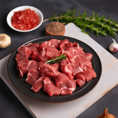 Preparando card&aacute;pio de carne vermelha criado por IA