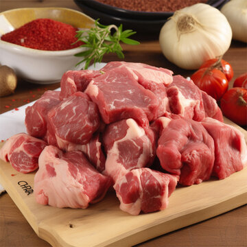 Preparando card&aacute;pio de carne vermelha criado por IA