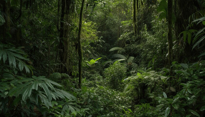 Fototapeta na wymiar forest in jungle. Created using generative AI