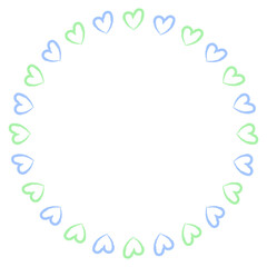 하트 원형 프레임 