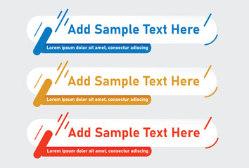 Lower third set title