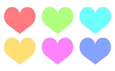 컬러풀하트 heart 