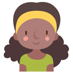 girl avatar flat icon