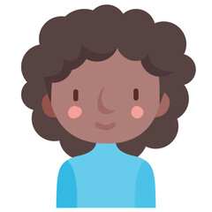 girl avatar flat icon
