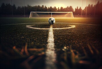 soccer field,football,. Generative AI