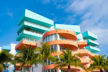 Miami south beach ocean drive building facade architecture in miami. building facade architecture....