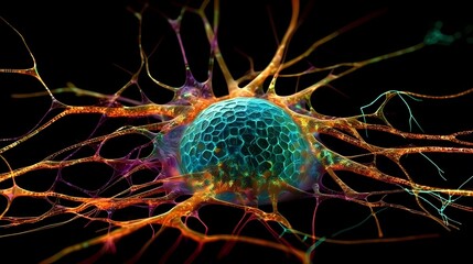 Neuron Picture Background, Made with Generative AI
