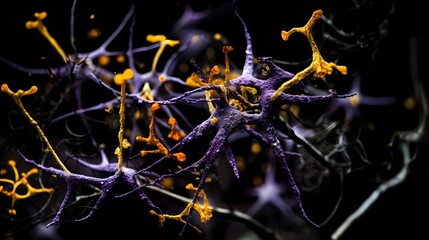 Surreal Neuron Background, Made with Generative AI