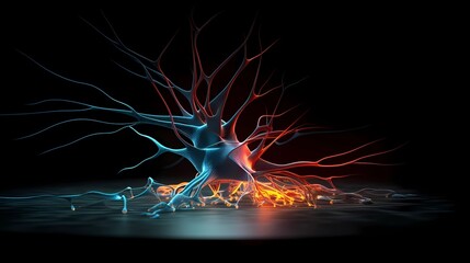 Neuron Picture Background, Made with Generative AI