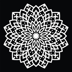 Decorative mandala for pattern, decorative, elements, Henna, Mehndi vector template