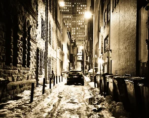 Peel and stick wall murals Narrow Alley narrow street alley