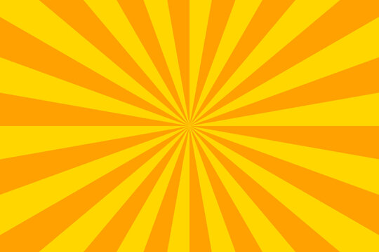 Orange and yellow sunburst background for poster, wallpaper, backdrop