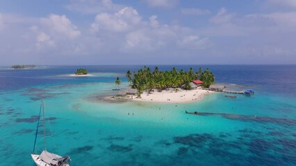 San Blas Islands Panama Aerial Drone Shot