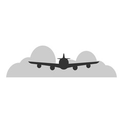 Fototapeta na wymiar Plane logo icon design template isolated