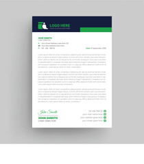 Abstract Letterhead Design Modern Business Letterhead Design Template, Cleaning Service company Letterhead design. curve and modern shape unique design