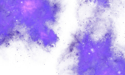 Blue Watercolor painted abstract texture transparent background