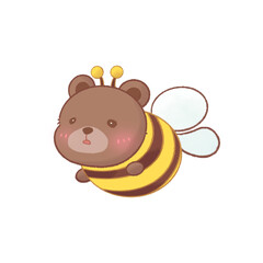 cute bear bee