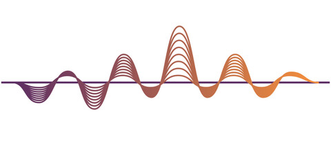 Obraz premium Sound Waves Element 02