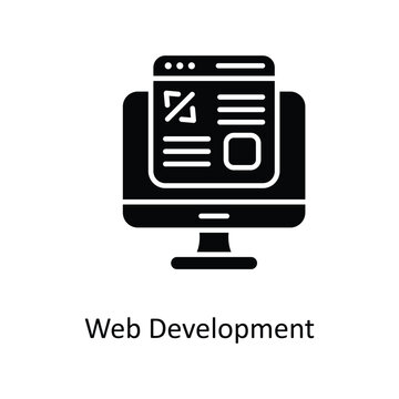 programation Vector  Solid Icons. Simple stock illustration stock