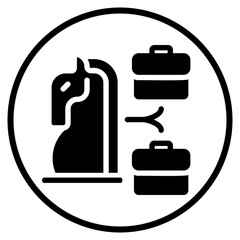 planning strategy glyph icon