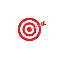 dart arrow reach target on dartboard focus on target and goal