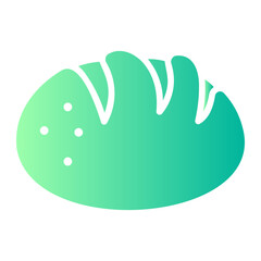 Fototapeta premium bread gradient icon