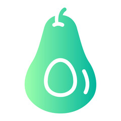 avocado gradient icon