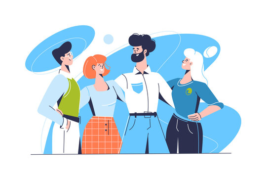 Four friends or family members gathered together