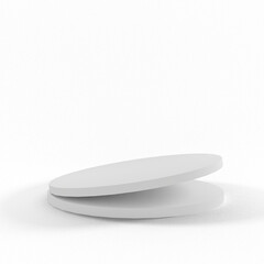 3d gray stage background product display podium scene with leaf platform. grey background vector 3d render with podium. stand to show cosmetic product. 3d Stage showcase on display white background