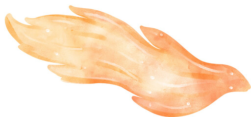 Whimsical fireball Illustration in Watercolour